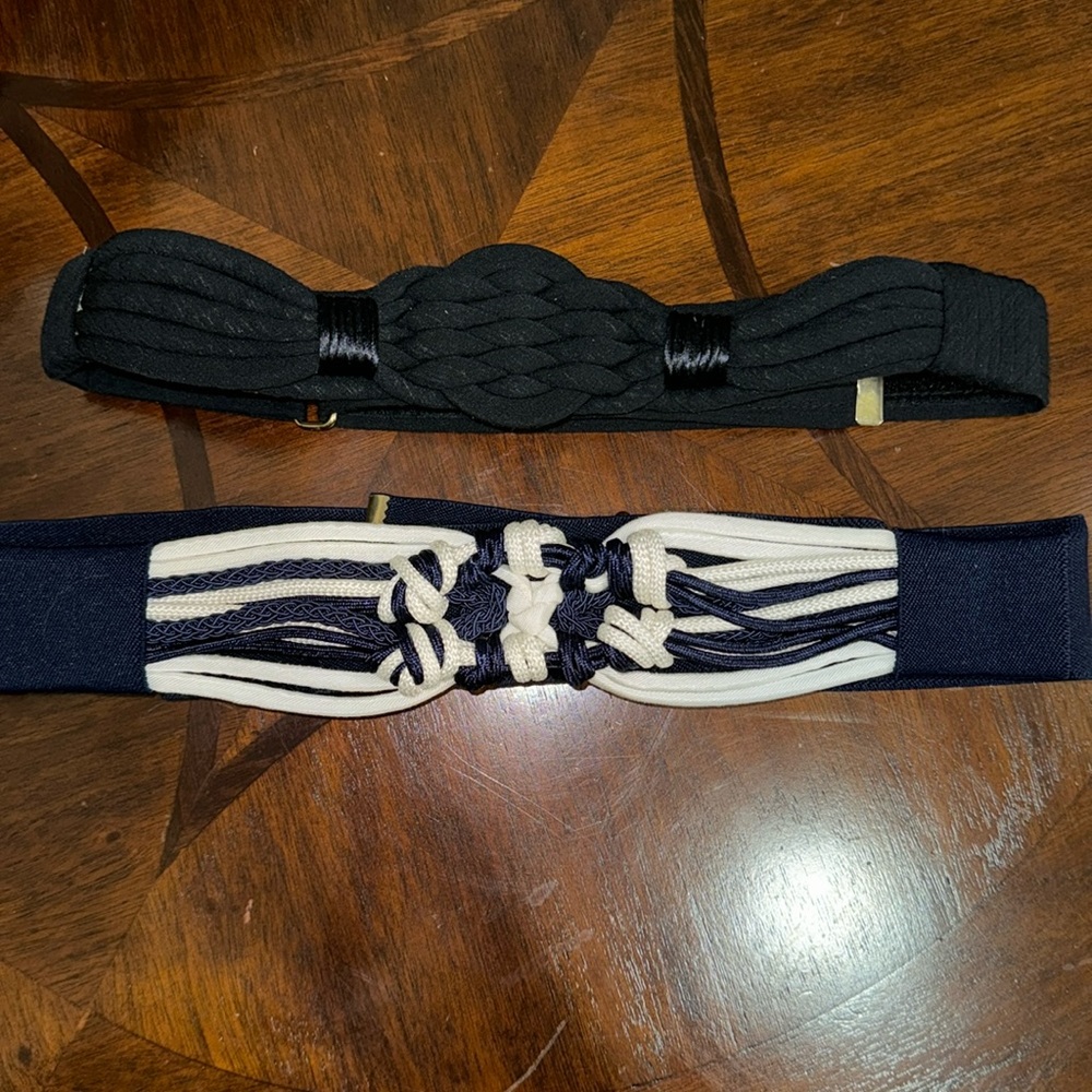 Vintage 80's Twisted Braided Cord Belts